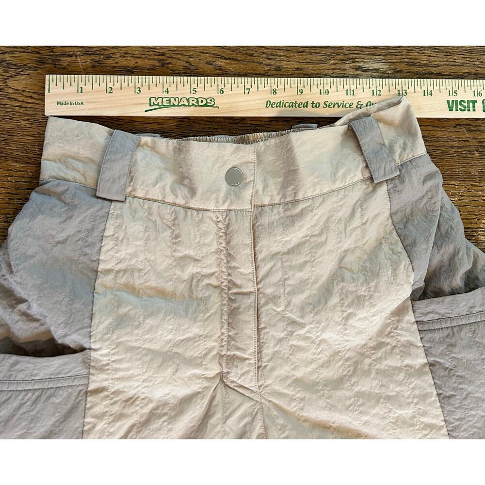 Nike Air Jordan Cozy Girl Puffer Pants Neutral Beige Gray Sz S Insulated Baggy - Picture 7 of 9